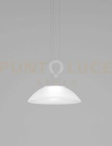 Infinita sospensione 53 bianco satinato e bianco opaco 2 luci attac...