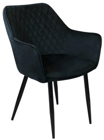 CARA - poltrona imbottita per sala da pranzo in velluto