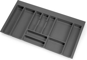 Portaposate Optima Vertex/Concept 500mm M 900 Plastica Grigio Antracite Tecnoplastica Emuca...