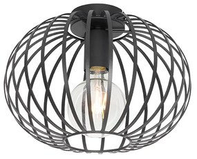 Plafoniera di design nera 30 cm - Johanna