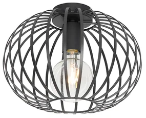 Plafoniera di design nera 30 cm - Johanna