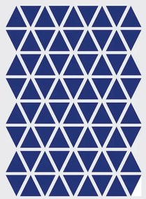 Ferm Living Adesivo murale Mini Triangle - Blau
