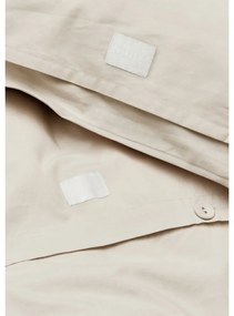 Set copripiumino e federa beige in percalle di cotone per letto singolo 140x200 cm Christmas Fable – JUNA