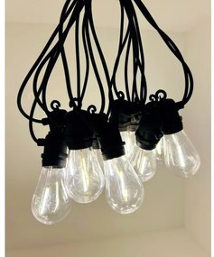 Catena luminosa decorativa LED per esterni 10xLED/0,36W/230V 8 m IP44 nera