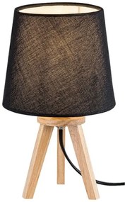 Rabalux 2069 - Lampada da tavolo LYCHEE 1xE14/25W/230V nero
