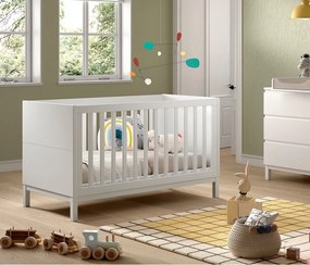 Lettino bianco in pino massiccio 70x140 cm Eva – Vipack