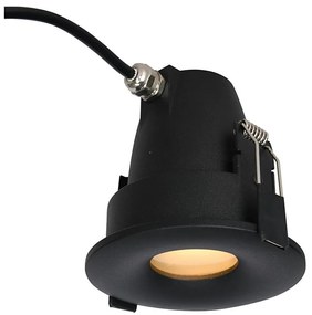 Azzardo AZ5390 - Lampada da incasso bagno ROMOLO 1xGU10/50W/230V IP65 nero