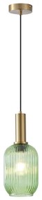 Lampadario a sospensione con filo 1xE27/15W/230V verde 13 cm