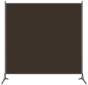 Paravento Marrone 175x180 Cm İn Tessuto /