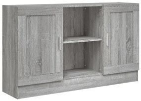 Credenza Grigio Sonoma 120x30,5x70 cm in Legno Multistrato