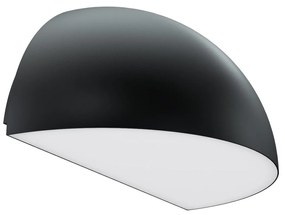Applique Curva Monodirezionale con base E27 IP54 Nera - Serie BRINA