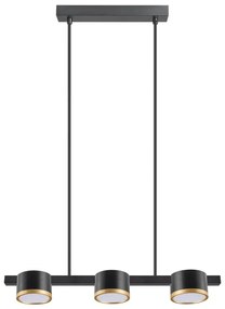 Lampadario LED a sospensione con filo MIRELLA 3xGX53/6W/230V nero