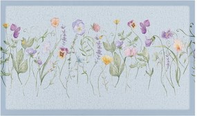 Zerbino in PVC 40x70 cm Blue Wild Flowers – Artsy Doormats