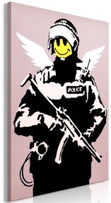 Quadro Policeman (1 Part) Vertical  Colore Giallo, Dimensioni e Misure 40x60