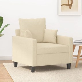 Poltrona Crema 60 Cm İn Tessuto /