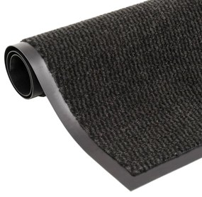 Tappeto Antipolvere Trapuntato Rettangolare 40x60cm Nero /