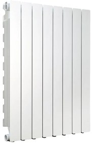 Radiatore acqua calda PRODIGE MODERN in alluminio, 8 elementi, interasse 800 mm, bianco