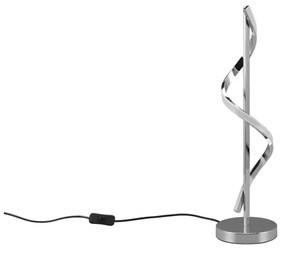 Lampada da tavolo a LED in argento lucido (altezza 56 cm) Isabel - Trio