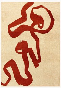 Tappeto lavabile jacquard a tessitura piatta Ribbon