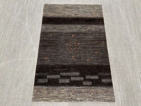 Loribaft Tappeto 100 x 150 Grigio (Iran) Annodato A Mano
