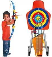 Set Arciere Per Bambini Con Arco 4 Frecce Mirino Laser Bersaglio E Portafrecce