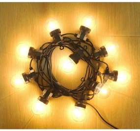 Retlux - Catena decorativa da esterno LED GHIRLANDA G45 10xE27/230V 8m IP44 bianco caldo