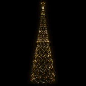 Albero di Natale a Cono Bianco Caldo 3000 LED 230x800 cm