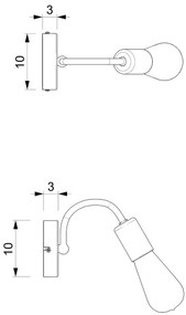 Applique DOW 1xE27/60W/230V