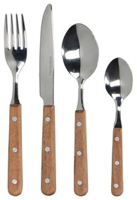 Set 16 posate manico in legno Mikasa