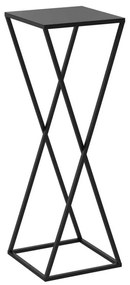 Portafiori 70x24 cm nero