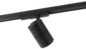 Faretto a binario moderno dimmerabile a 3 fasi nero con LED 3000K - Ruler 38