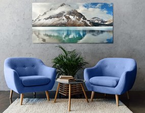 Quadro su tela – Lago vicino a una splendida montagna