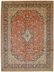 Kashan Tappeto persiano 300x400 Rosso (Iran) Annodato A Mano