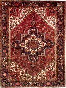 Heriz Tappeto 300x230 Rosso (Iran) Annodato A Mano