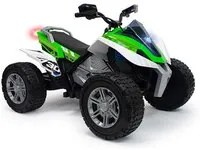 Quad Elettrico per Bambini 24V Ruote in Gomma Rage Bianco e Verde