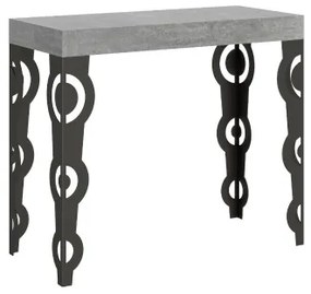 Consolle allungabile 90x40/196 cm KARAMAY SMALL Cemento