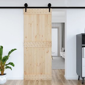 Porta Narvık 90x210 Cm İn Legno Massello Di Pino /