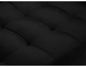 Divano in velluto nero , 174 cm Santo - Milo Casa