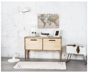 Cartello da parete in legno di pino, 40 x 60 cm Mapamundi - Really Nice Things