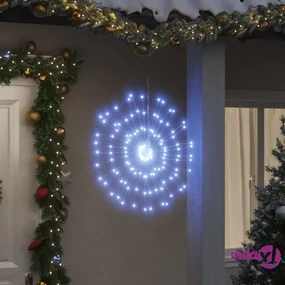 vidaXL Illuminazioni di Natale Galassia 140 LED 2pz Bianco Freddo