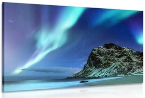 Quadro su tela – Aurora boreale in Norvegia