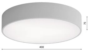 Plafoniera CLEO 3xE27/24W/230V d. 40 cm grigio