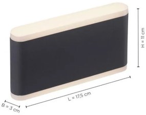 Paul Neuhaus 9483-13 - Applique a LED da esterno ELSA 2xLED/5,4W/230V IP65