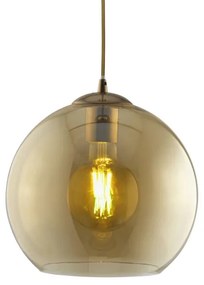 Searchlight 1632AM - Lampadario a sospensione con filo BALL 1xE27/60W/230V marrone