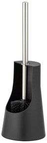 Spazzola per WC in silicone nero Arese - Wenko
