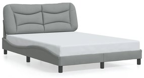 Giroletto Senza Materasso Grigio Chiaro 120x200 Cm Tessuto /