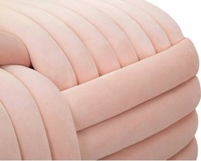 Panchina in velluto rosa chiaro Softy - Mauro Ferretti