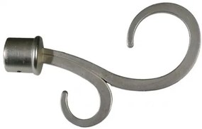 Bastone Tenda Estensibile Atene 120–210 cm in Metallo con Finitura Cromo Satinato