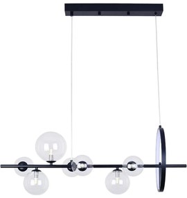 Lampadario LED a sospensione con filo HYBRID LED/15W/230V + 7xG9/6W 4000K nero