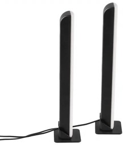 SET 2x LED RGB Lampada da tavolo dimmerabile LED/5W/5V + telecomando